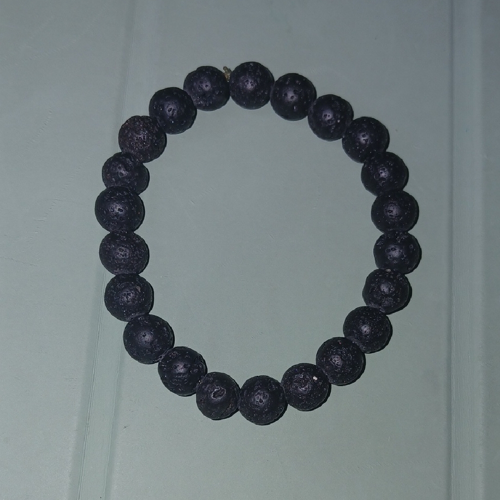 Black Beaded Bracelet